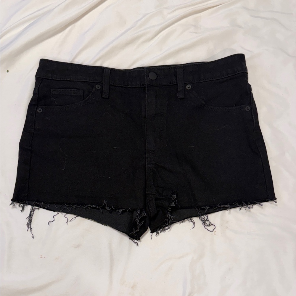 Universal Thread Black Frayed Hem Denim Shorts